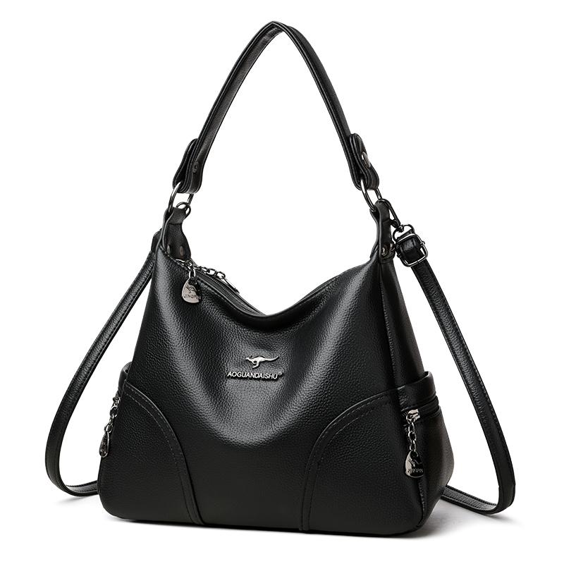 Soft Leather Shoulder Bag Women's Tote Bag Large Capacity Crossbody Bag