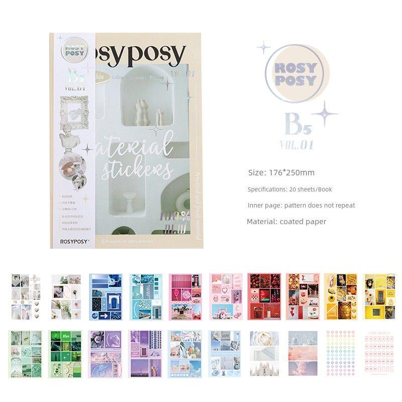 

Miss Ben Original Sticker Package Cute Cartoon Stickers Ins Style Hand Account Source Material Tools Phone Case Label Sticker INS