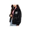 New MLB Velvet Jackets Unisex Black 3AFDV0236