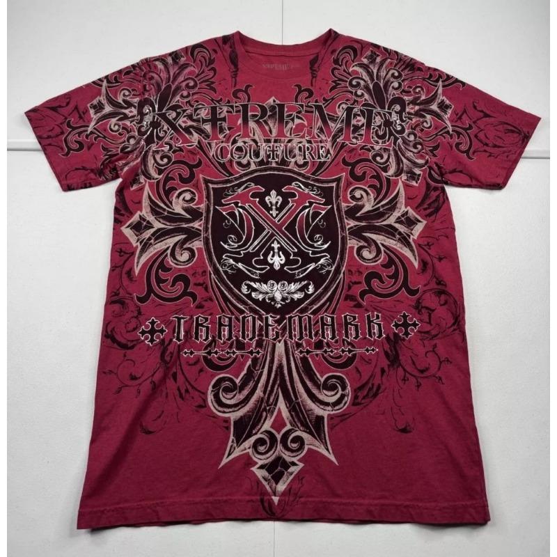 European and American men's summer fashion skull letter print comfortable and breathable round neck T-shirt outdoor street top