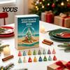 Sea Glass Christmas Tree Countdown Ornament 2026 Advent Calendar, 2D Acrylic Set Coastal Calendar with Hanging String, Holiday Decor, Festive Gift for