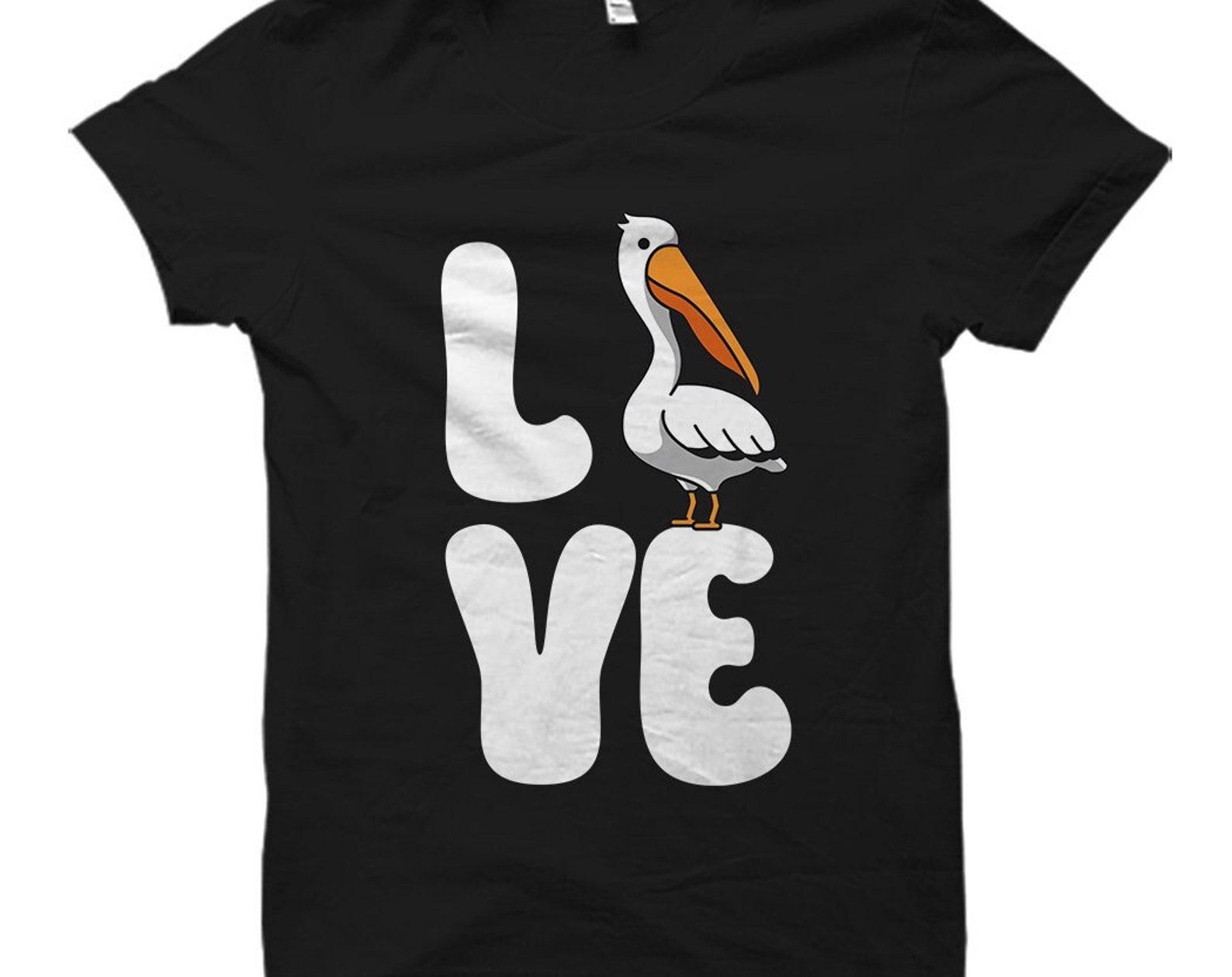 Pelican Shirt. Pelican Gift. Love Shirt. Love Gift. Bird Shirt. Bird Gift. Pelican Lover. Romantic Shirt. Pelican Love Shirt #OS5333 2XL