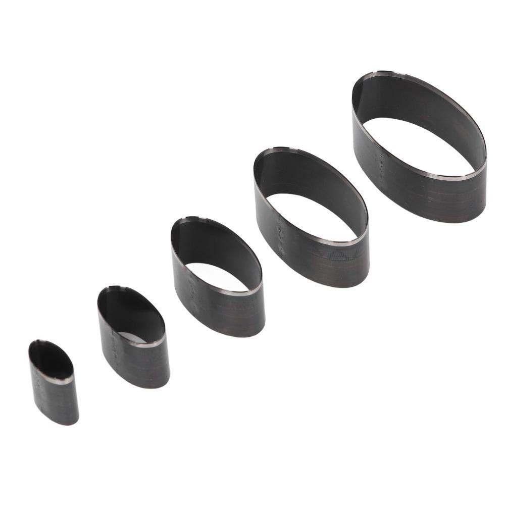 

5Pcs Hollow Leather Punch Die Set Steel Oval Hole Punch For Handmade DIY Leather Craft