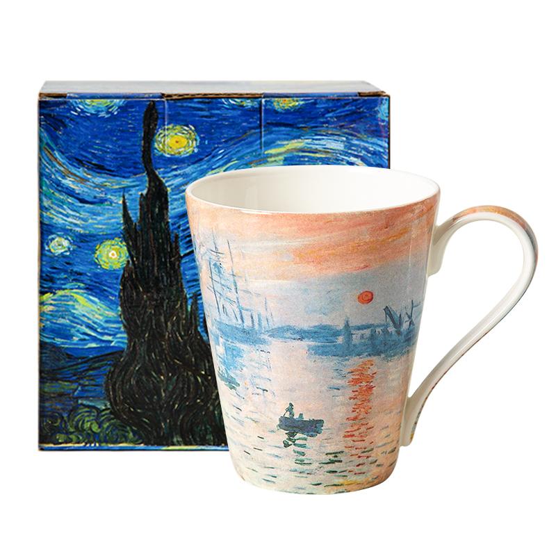 Bone China Mug Light Luxury Afternoon Tea Cup European Style Couple Coffee Mug Office Bone China Cup Exquisite