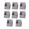 Silicone Chair Leg Caps for Noise Reduction and Floor Protection Transparent Square