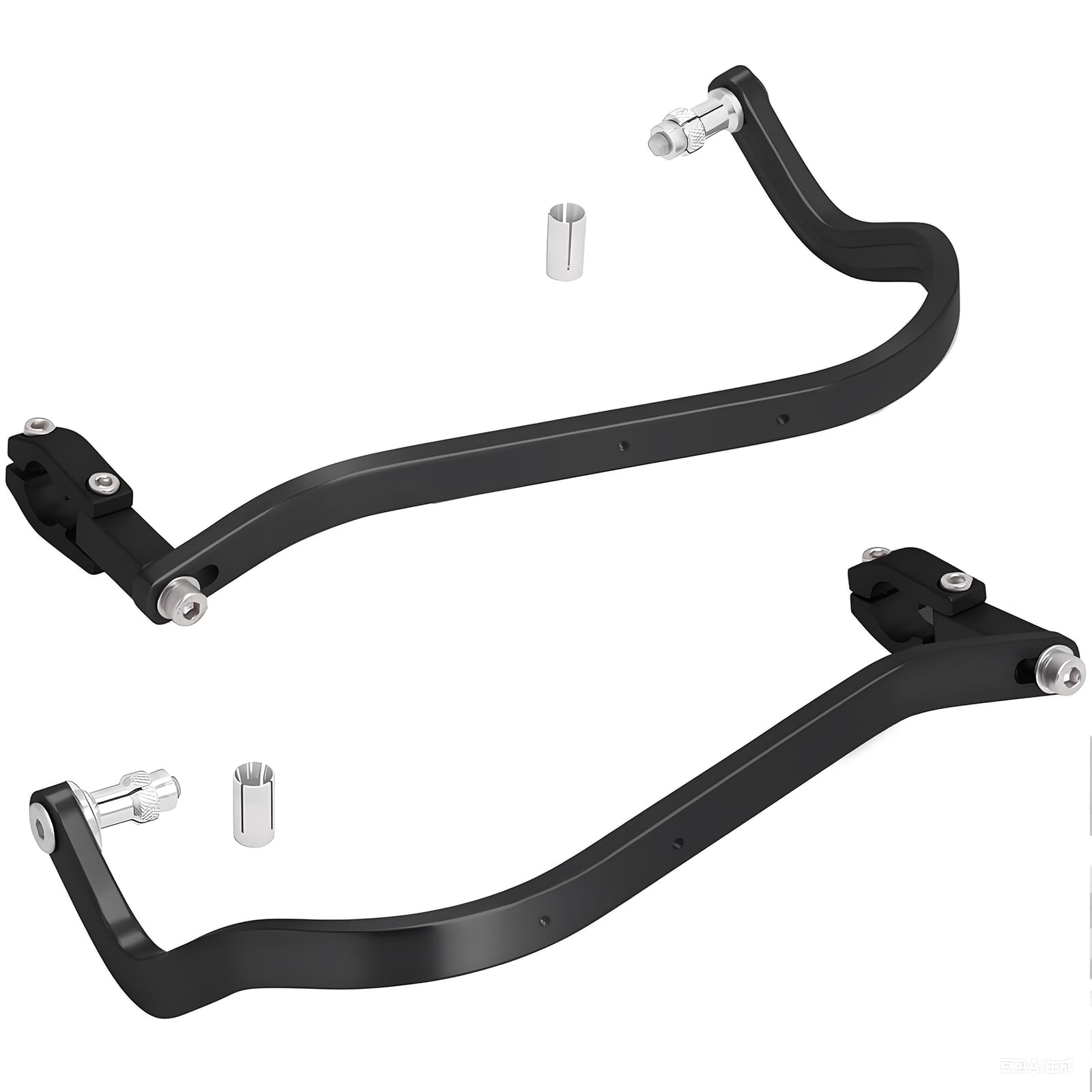 

Armor Hand for Standard Diameter Fits Handlebar Inner Diameters Aluminum Protection for Doorknob Dirt Includes Japanese Instructions Guards, Bend, чёрный