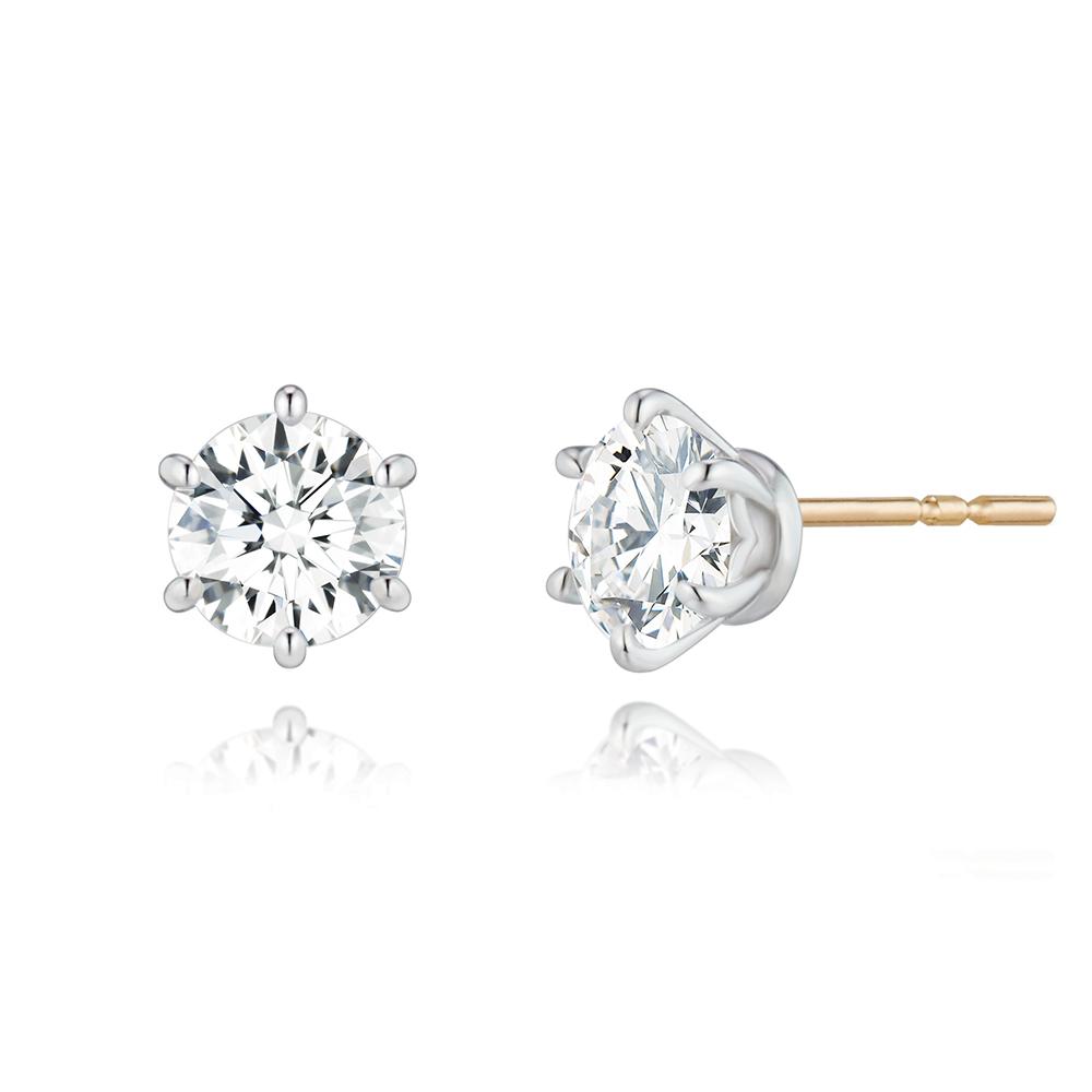 Roseedor Asel Isle Lab Diamond 1 Carat Earrings_2C0100039