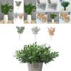 Elegant Gold Silver Green 55cm Fake Willow Leaf Eucalyptus For Home Decoration