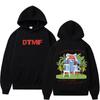 Women Men Bad Bunny Dtmf Album Tropical Cartoon Graphic Hoodie Unisex Hooded Sweatshirt Loose Fit Soft Casual Streetwear Pullover Tops