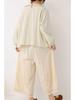 Spring/Summer 2026 Mori Girl Floral Batwing Lace Doll Shirt for Women
