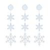 Christmas Window Decorations, 3 Pc Snowflake Christmas Window Lights With Suction Cup, LED Battery Operated Christmas Lights Indoor Outdoor Xmas Tree