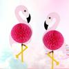 Pink Flamingo Stylish Honeycomb Decorations For Colorful Birthday And Childrens Parties