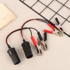 Battery Adapter Power Car Cigarette Lighter Female To Alligator Clip Extension Connector To Terminal Clip-On