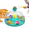 Indoor Multi-Function Cat Toy Track Ball Feather Interactive Catnip Toys for Kittens Turntable Cat Puzzle Toy Funny Interactive