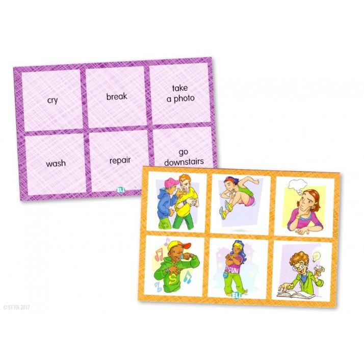 English. Verb Bingo. Language Game. ELI & ET TOI