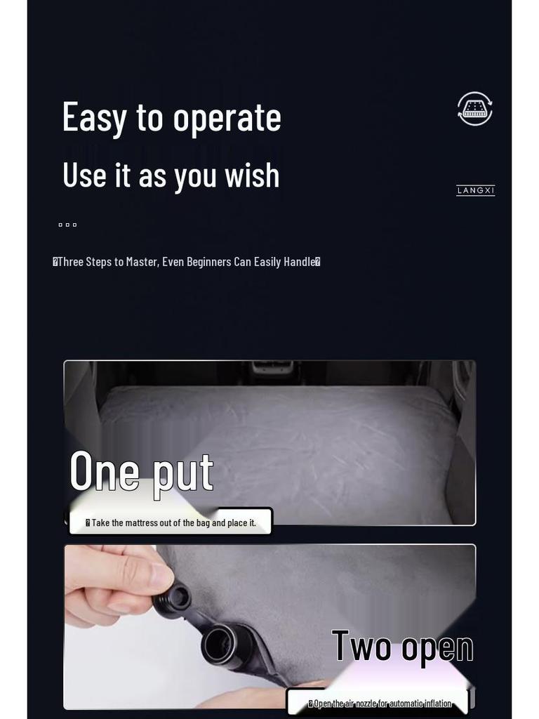 Tank 500 Hi4t SUV Inflatable Car Bed Mattress for Trunk