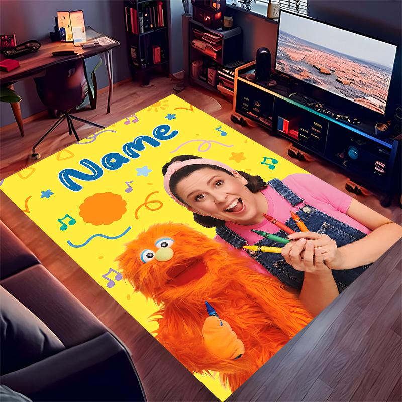 Custom personalization Ms. Rachel Print Area Rug - Soft, Washable Non-Slip Indoor Mat,Living Room,Home&Office Decorative Rug