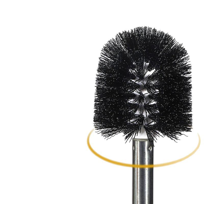 Long-Handled Toilet Brush Set with Base for Easy Cleaning of Bathroom Corners