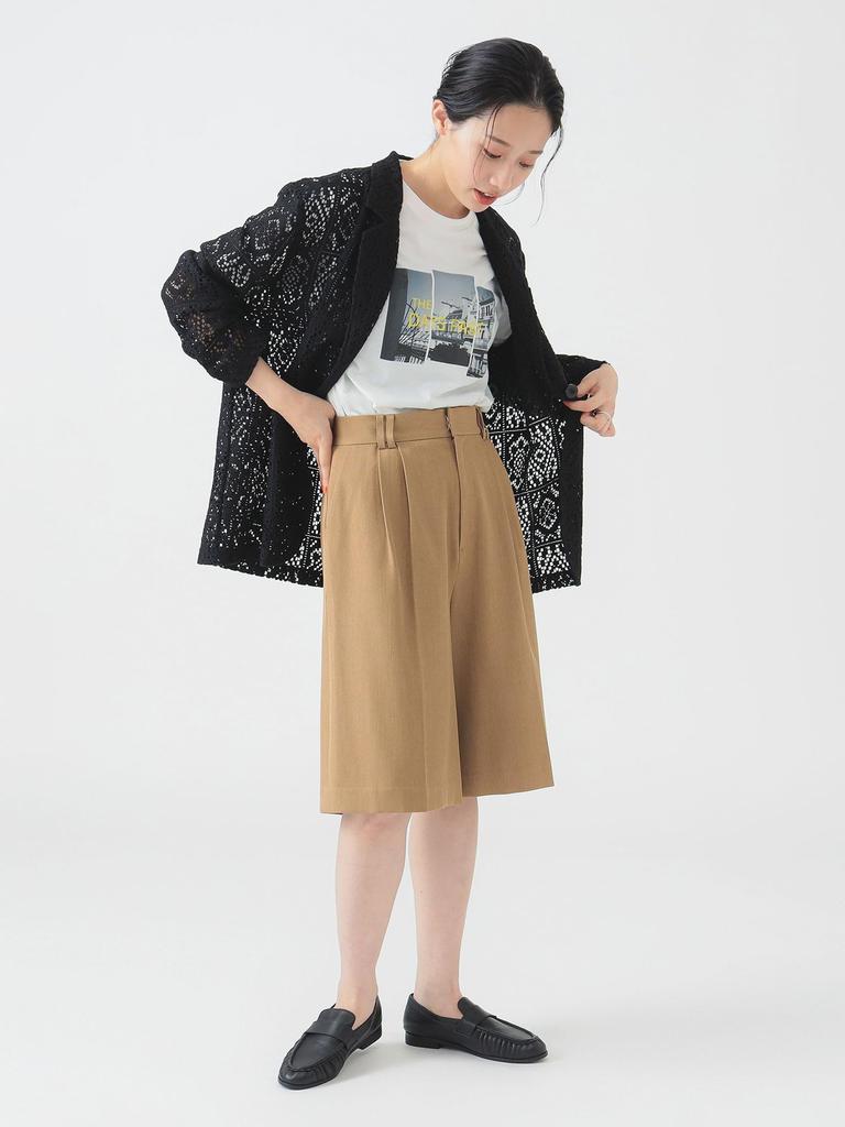 B:MING LIFE STORE by BEAMS Women's Lace Tailored Jacket (Sizes S-M) Black