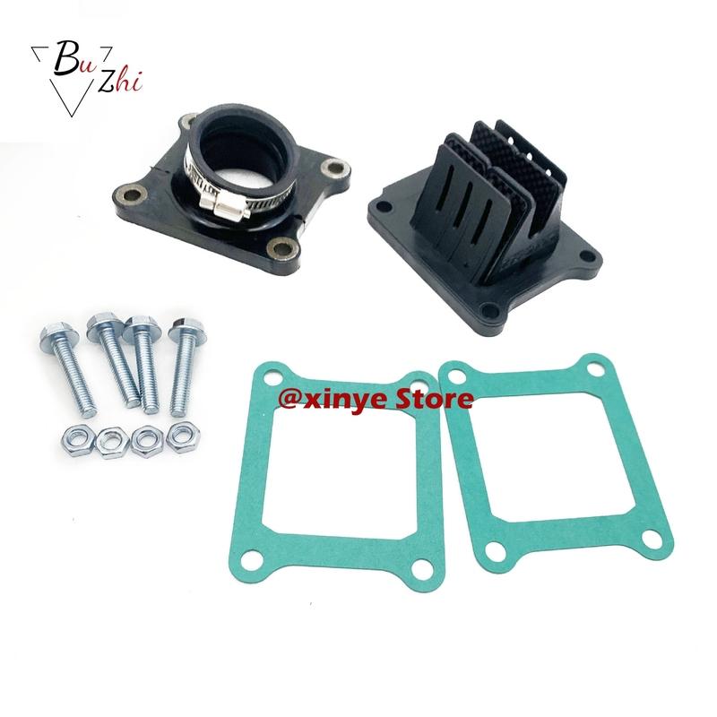 Motorcycle Carbon Fiber Reed Valve With Intake Manifold kit  for Suzuki RM85 RM 85 2002- V4R83A-I