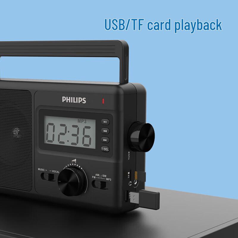Philips TAR3368 Full-Band Digital Portable Radio CN plug (adapter included)