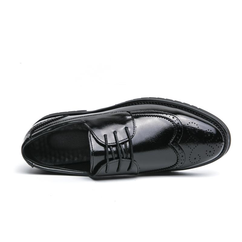Men’s Brogues Formal Business Leather Shoes Men Retro Tuxedo Wedding Classic Dress Shoes Plus Size