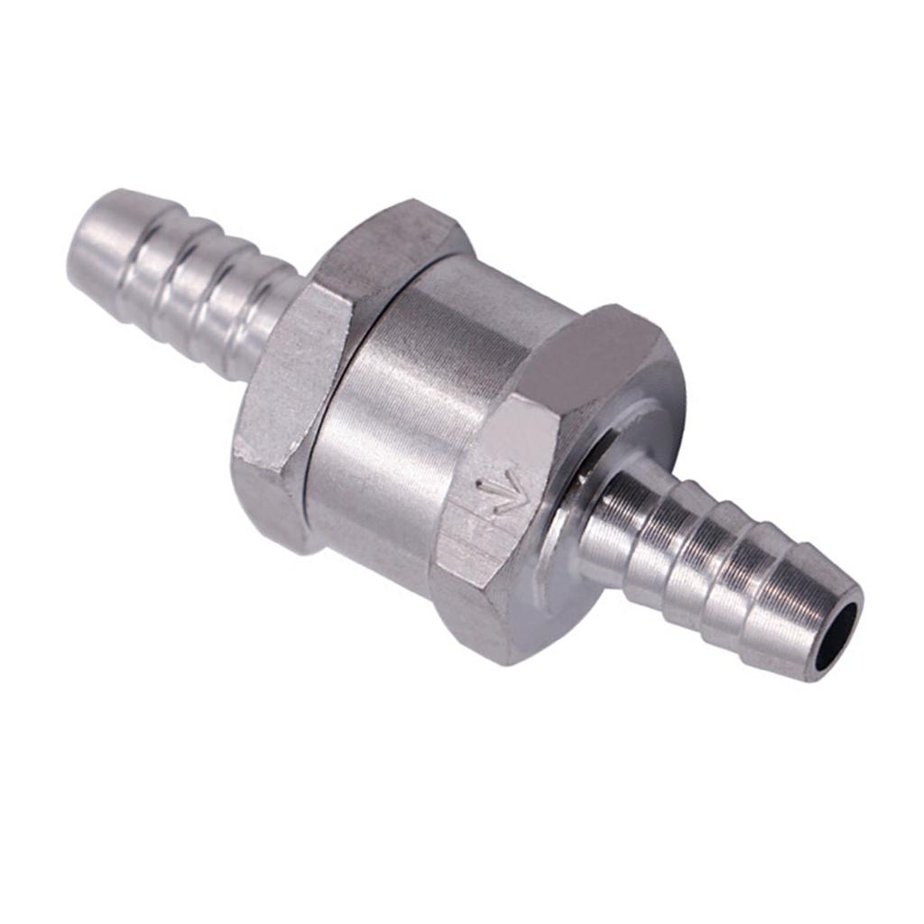 One Way Check Valve Anti Backflow Fuel Oil Line One Way Check Valve High Temperature Resistance Aluminum Alloy