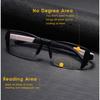Doppelnutzungs-Lesebrille Randlos Geschnittene Kante Altersweitsichtigkeitsbrille Für Ältere Anti-Blaulicht-Brille+1.0-4.0
