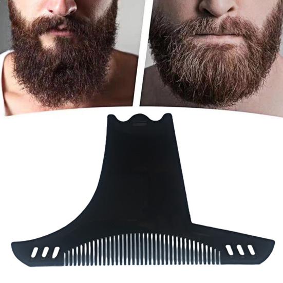 Men Beard Comb 6-In-1 Beard Shaper Moustache Styling Template Beard Trimmer Guide Shaping Salon Tools Barber Accessories