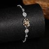 Jewelry Earrings S925 Sterling Silver With Natural Topaz Amethyst Garnet Color Treasure Bracelet Women