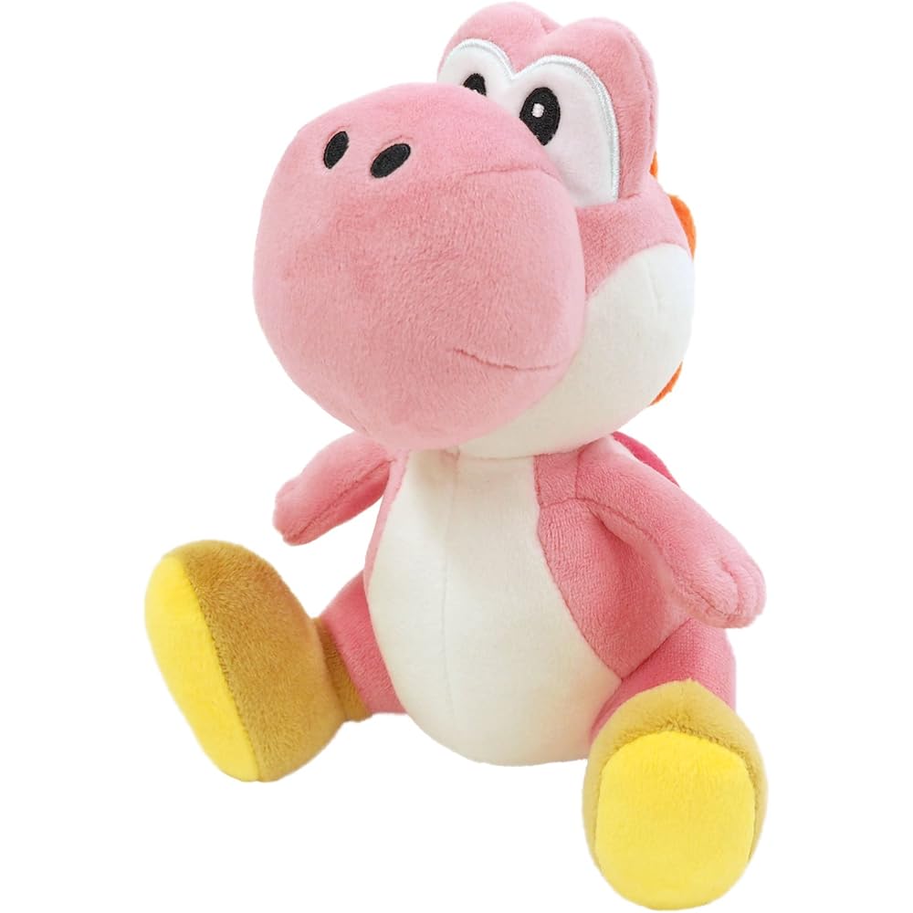 

San-ei Trading Super Mario All Star Collection Pink Yoshi Plush Toy 20cm Height Soft Stuffed Animal