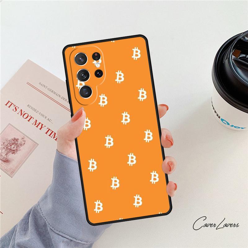 Bitcoin phone case For Samsung Galaxy S24 S25 S23 S22 Ultra Note 10 20 Plus S20 S21 FE Cover