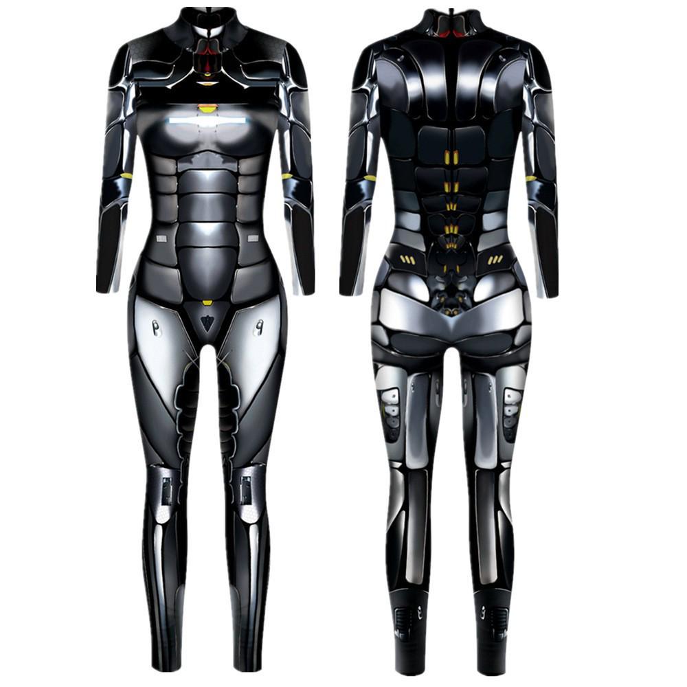 Halloween 3D Robot Armor Parent-Child Cosplay Jumpsuit