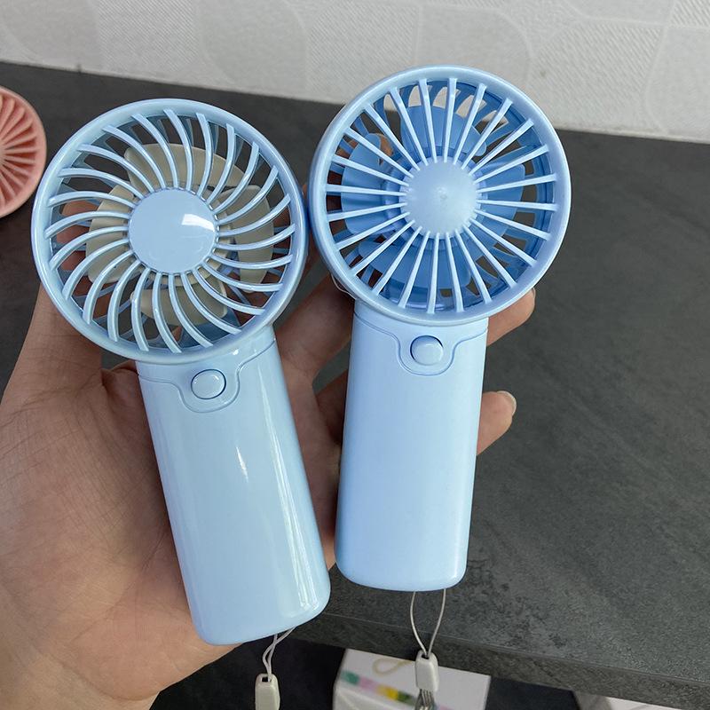 Portable Mini Handheld Fan with Lanyard for Dorms and Outdoors