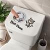 Cartoon Self-adhesive Toilet Sticker PVC Waterproof Wall Sticker Decoration Funny Cartoon Sticke Decorative Stickers