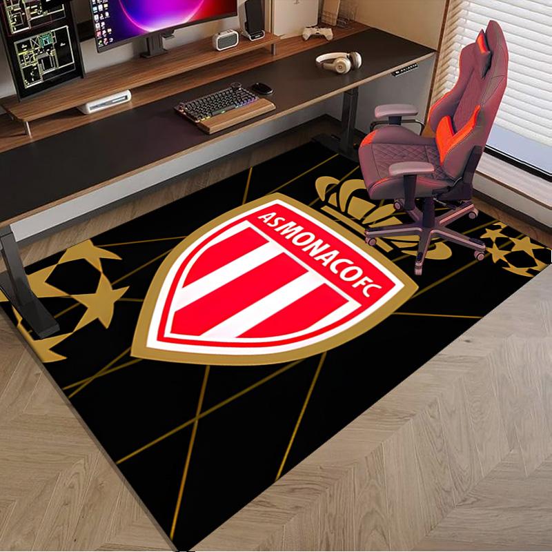 Monaco Football club Printed Area Rug for Office, Chair Rug, Decorative Carpet Floor Mat, Large Size Fan gifts Christmas gifts