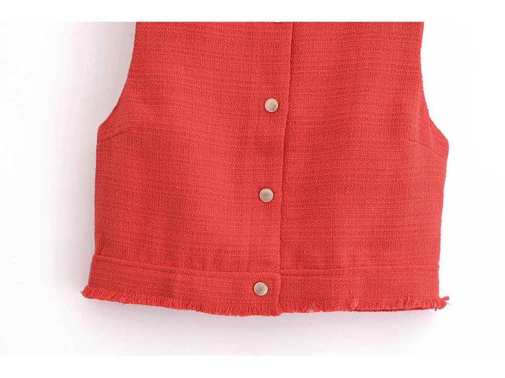 2025 Spring Women's European-American Style Sleeveless Knit Vest & Pleated Skirt Set