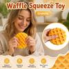 Building Blocks Crackling Waffle Squishy Toy Sound Effects Realistic Dessert Pinch  for Kids Adults