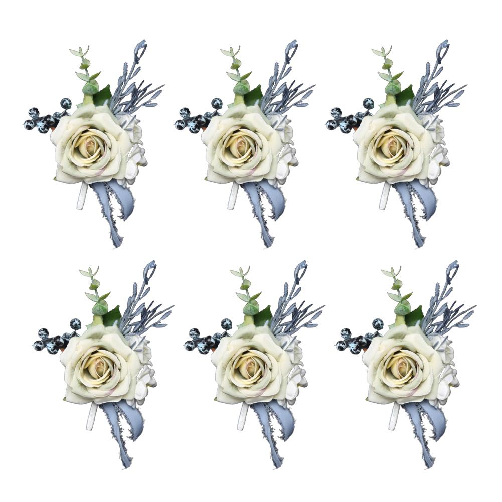 Versatile Wedding Accessories Artificial Purple Artificial Rose Beautiful Keepsake Easy To Wear Elegant Design