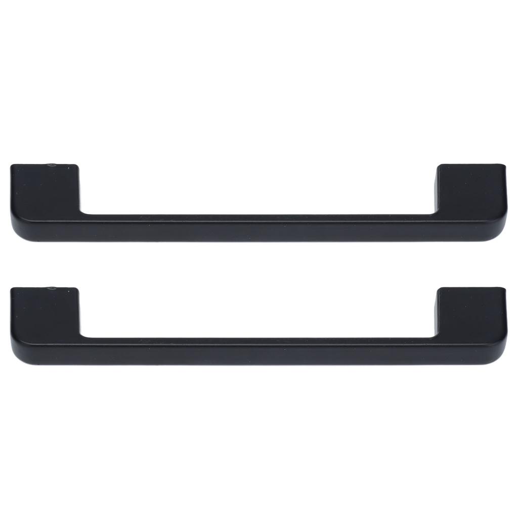 2pcs Cabinet Pulls Black Zinc Alloy Kitchen Drawer Handles with Screws for Drawer Wardrobe Cupboard Door