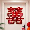 3D Double Happiness Sticker Set for Wedding Room & Door Decoration