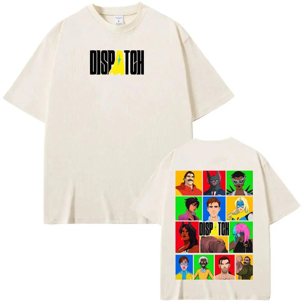 Dispatch Game Manga Style Game Logo Collage Funny Graphic Print Tee Men Women Cotton Comfortable High Quality Soft Oversized Top
