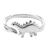 Metal Dinosaur Ring Fashion Cute Open Alloy Animal Ring Japanese and Korean Trend Jewelry