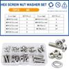 304 Stainless Steel Allen Screw Bolt Nut Washer Set Metric Threaded Hex Machine Screws Nuts Gaskets Kits With Box M2 M3 M4 M5 M6