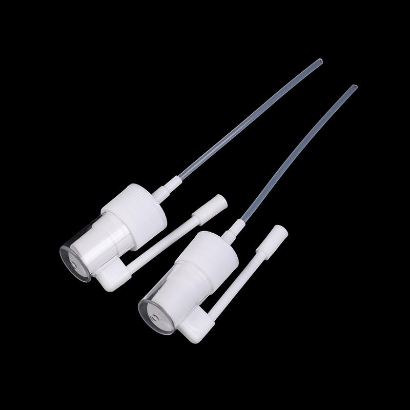 18/20 White Plastic Nasal Oral Spray Bottle Head Nozzle 360 Degree Rotating Elephant Trunk Mist Sprayer For Bottle
