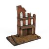 Factory Facade with Base Material Resin Industrial Ruins Weathered Diorama for Hobbyists,