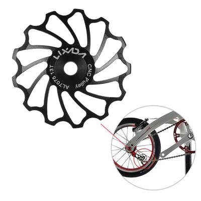 Lixada 2 stuks MTB Racefiets Keramische Poelie 7075 Aluminiumlegering Achterderailleurgeleider Fietskeramiek