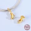 Golden Butterfly Style High Heels Beads Copper Craft Dangle Pendant Fit Bangle Bracelet Necklace Handmade Jewellery