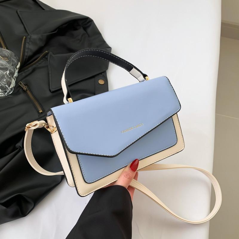 Stylish Urban Minimalist Retro Color-block Small Crossbody Handbag For Daily Use