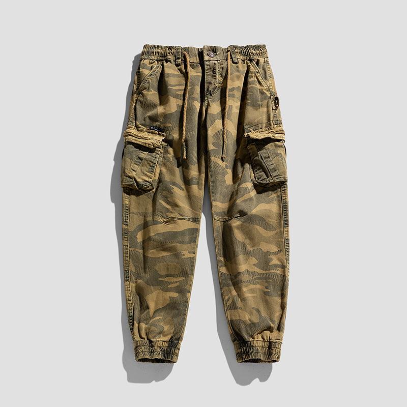 Functional Overalls Men's Casual Loose Camouflage Pants Straight Trendy Brand Trousers Men's High-end Men's Clothing